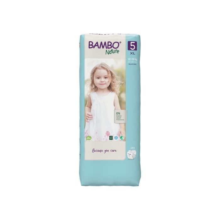 bambo-nature-bambo-nature-couches-bebe-5-xl-12-a-18kg-44-unites-changes-bebe.jpg BAMBO NATURE COUCHES BEBE 5 XL 12 A 18KG 44 UNITES – Image 1
