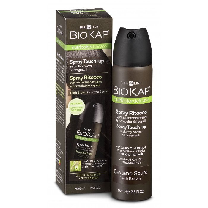 biokap-nutricolor-delicato-spray-retouche-dark-brown.jpg BIOKAP NUTRICOLOR DELICATO SPRAY RETOUCHE DARK BROWN – Image 1