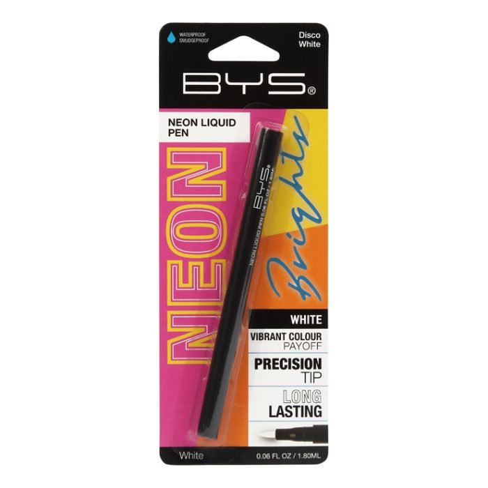 bys-bys-neon-liquid-pen-waterproof-disco-white-18-ml-yeux-et-sourcils.jpg BYS NEON LIQUID PEN WATERPROOF DISCO WHITE 1.8 ML – Image 1