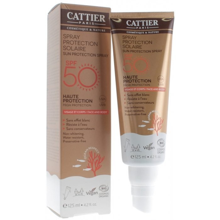 cattier-spray-protection-solaire-spf-50-125-ml.jpg CATTIER SPRAY PROTECTION SOLAIRE SPF 50 - 125 ML – Image 1