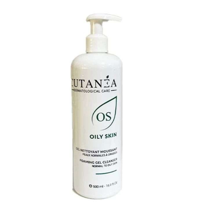 cutanea-oily-skin-gel-nettoyant-moussant-500-ml.jpg CUTANEA OILY SKIN GEL NETTOYANT MOUSSANT 500 ML – Image 1