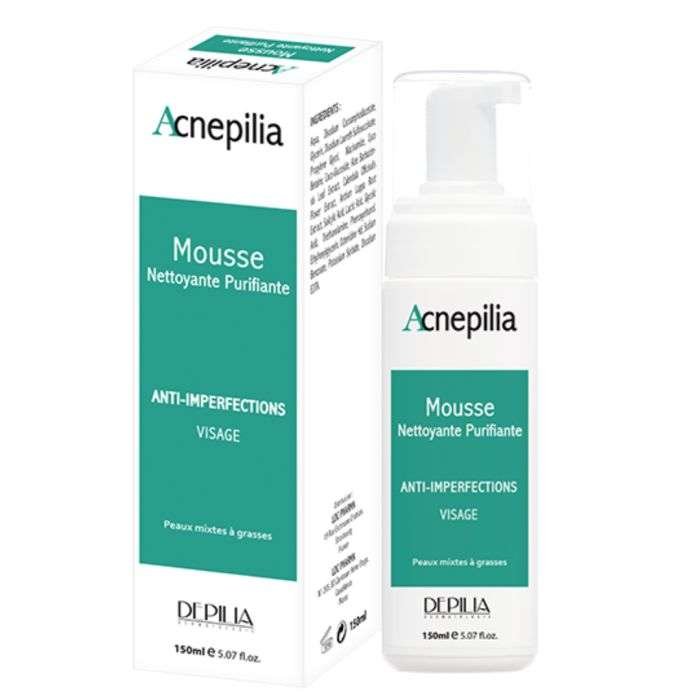 depilia-depilia-acnepilia-mousse-nettoyante-purifiante-150-ml-accueil.jpg DEPILIA ACNEPILIA MOUSSE NETTOYANTE PURIFIANTE 150 ML – Image 1