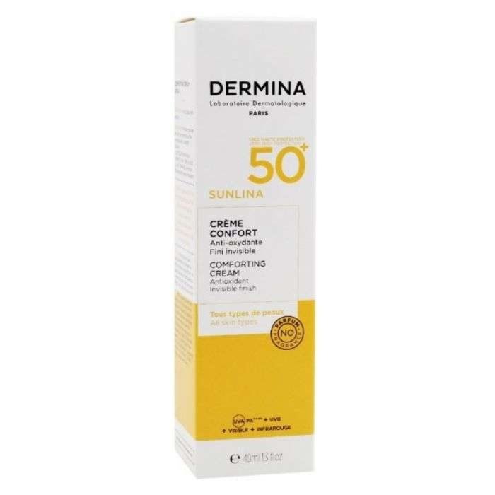 dermina-dermina-sunlina-creme-confort-spf50-40-ml-cremes.jpg DERMINA SUNLINA CREME CONFORT SPF50 - 40 ML – Image 1