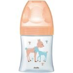 DODIE BIBERON ANTI COLIQUE VERRE TETINE PLATE 150ML BEIGE BICHE 0-6 M