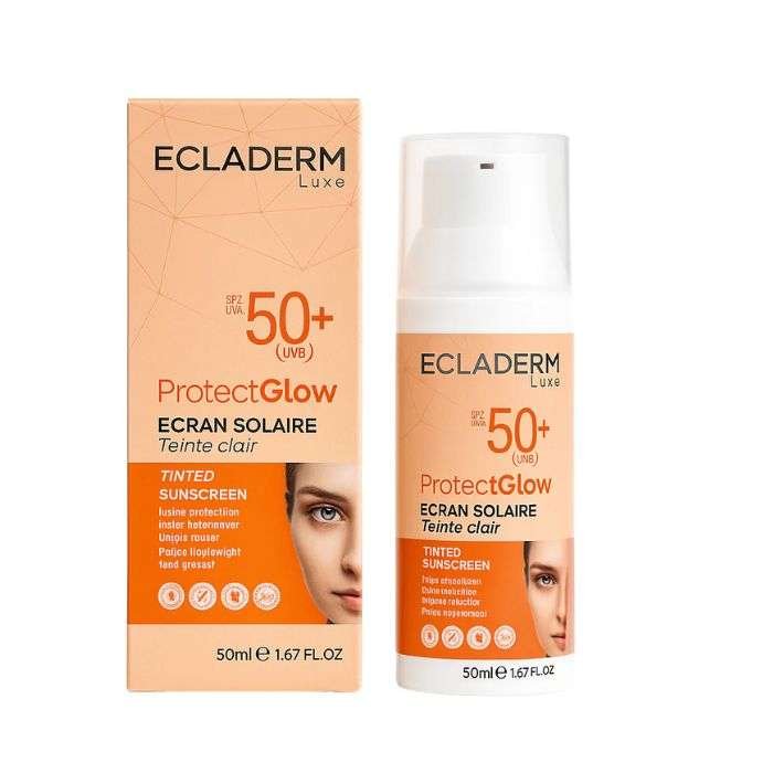 ecladerm-ecladerm-luxe-protect-glow-ecran-solaire-spf50-teinte-clair-50ml-cremes-solaires.jpg ECLADERM LUXE PROTECT GLOW ECRAN SOLAIRE SPF50 + TEINTE CLAIR 50ML – Image 1