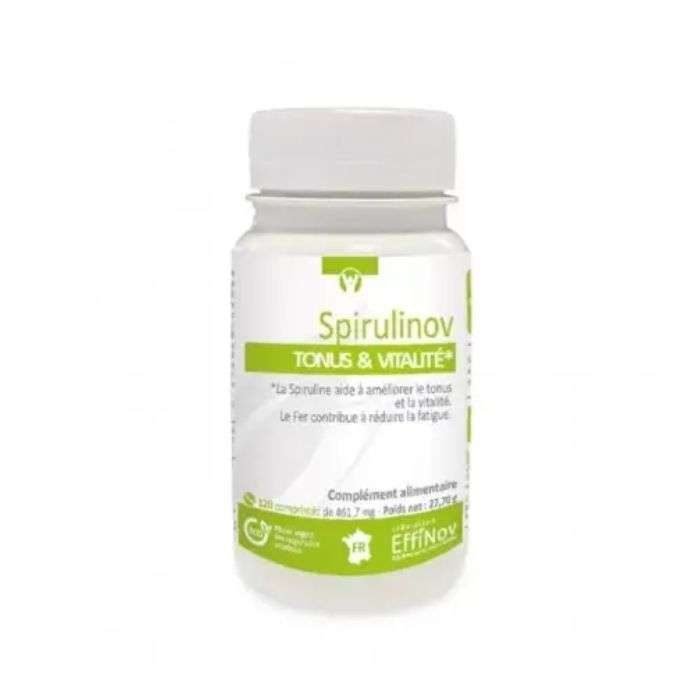 effinov-spirulinov-tonus-et-vitalite-120-comprimes.jpg EFFINOV SPIRULINOV TONUS ET VITALITE 120 COMPRIMES – Image 1