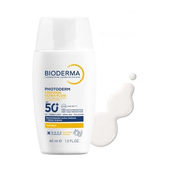 fluide-solaire-anti-age-quotidien.jpg BIODERMA PHOTODERM XDEFENSE ULTRA FLUID SPF 50+ INVISIBLE 40 ML – Image 1