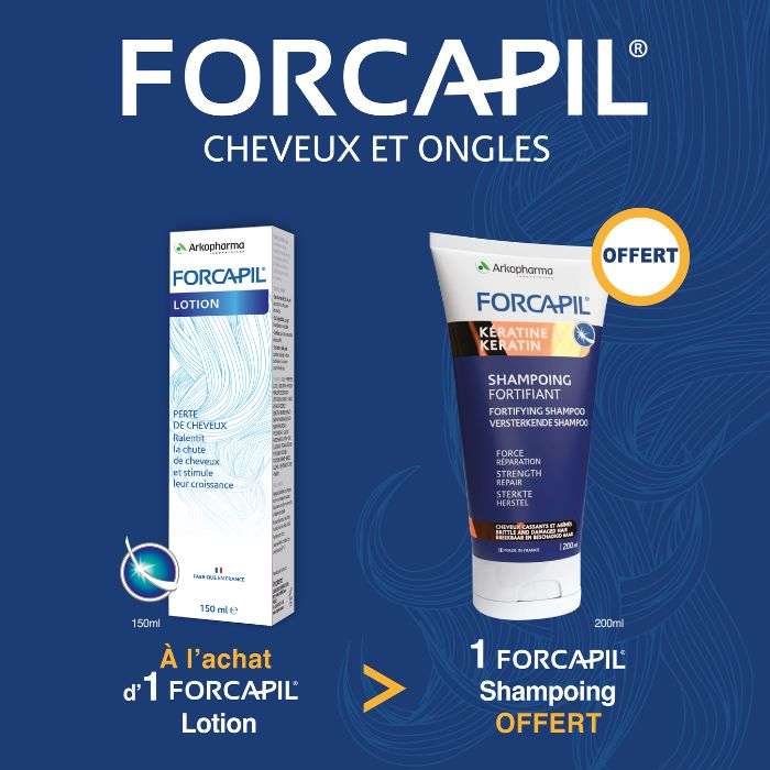 forcapil-coffret-lotion-anti-chute-150-ml-shampooing-fortifiant-200ml-offert.jpg FORCAPIL COFFRET LOTION ANTI CHUTE 150 ML +SHAMPOOING FORTIFIANT 200ML OFFERT – Image 1