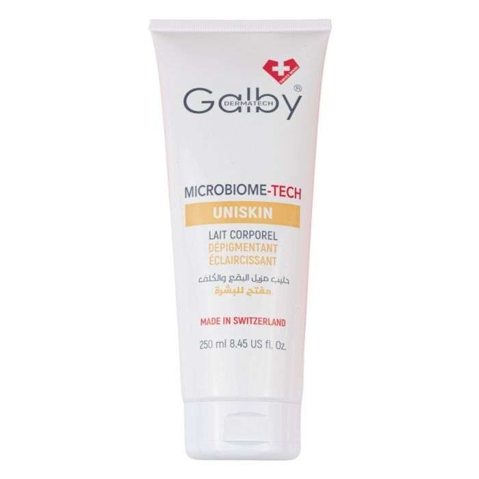 galby-uniskin-microbiome-tech-lait-corporel-depigmentant-eclaircissant-250-ml.jpg GALBY UNISKIN MICROBIOME TECH LAIT CORPOREL DEPIGMENTANT ECLAIRCISSANT 250 ML – Image 1