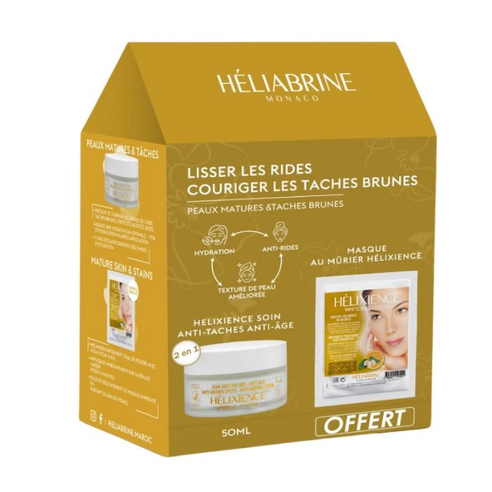heliabrine-helixience-soin-anti-taches-anti-age-50-ml-et-masque-au-murier-helixience.jpg HELIABRINE HELIXIENCE SOIN ANTI TACHES ANTI AGE 50 ML ET MASQUE AU MURIER HELIXIENCE – Image 1