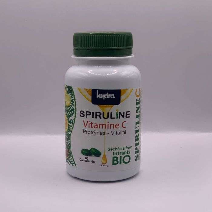 hydra-phyts-hydra-spiruline-vitamine-c-60-comprimes-complements-alimentaires.jpg HYDRA SPIRULINE VITAMINE C 60 COMPRIMES – Image 1