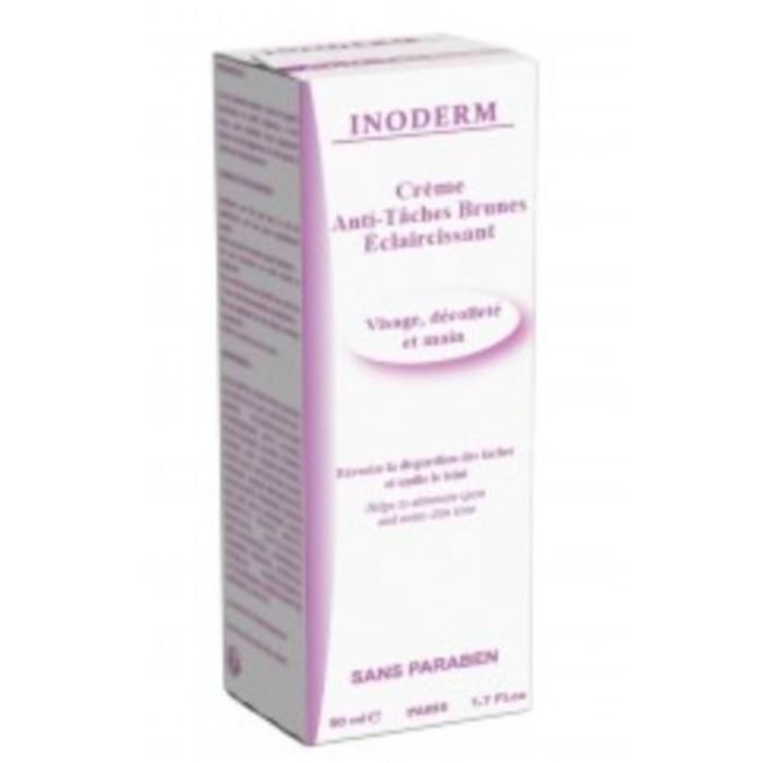 inoderm-inoderm-creme-anti-taches-brunes-eclaircissante-50-ml-cremes-depigmentantes.jpg INODERM CRÈME ANTI TACHES BRUNES ECLAIRCISSANTE 50 ML – Image 1