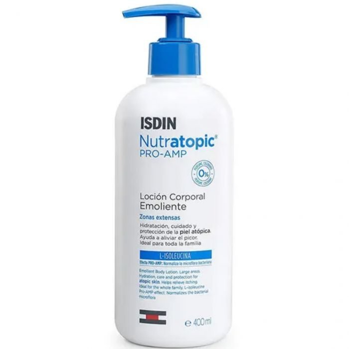 isdin-isdin-nutratopic-pro-amp-lotion-emoliente-peau-atopique-400-ml-hydratation-corps.jpg ISDIN NUTRATOPIC PRO AMP LOTION EMOLIENTE PEAU ATOPIQUE 400 ML – Image 1