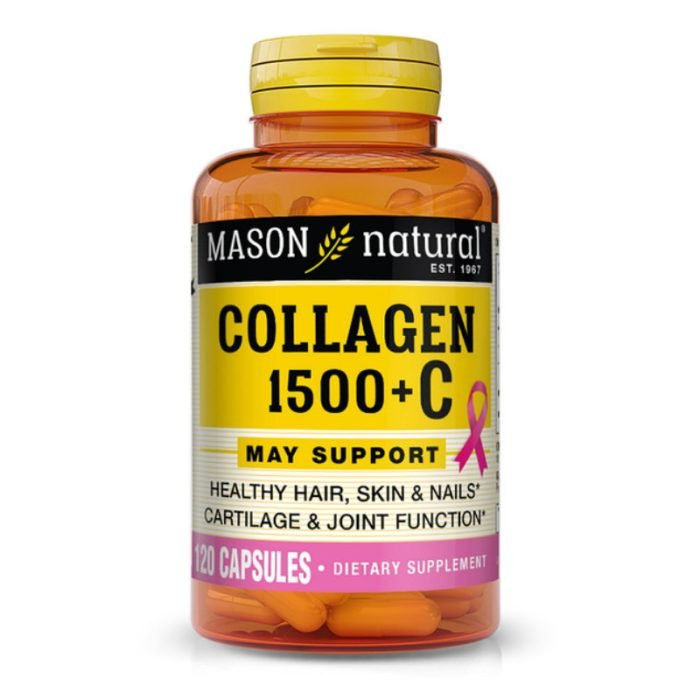 mason-natural-mason-natural-hydrolyzed-collagen-1500-c-120-capsules-complements-cheveux-et-ongles.jpg MASON NATURAL HYDROLYZED COLLAGEN 1500 +C 120 CAPSULES – Image 1