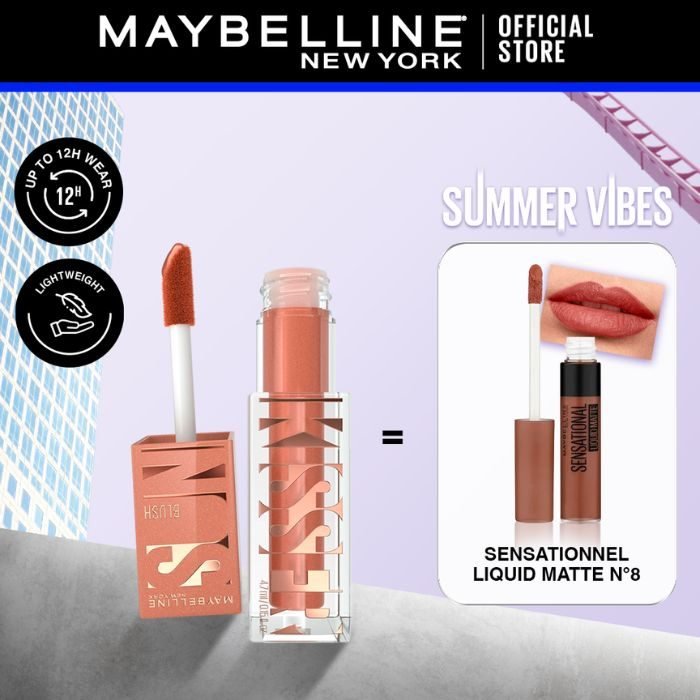 maybelline-maybelline-offre-speciale-sunkisser-blush-08-ral-sensationnel-liquid-matt-n8-levres.jpg MAYBELLINE OFFRE SPECIALE SUNKISSER BLUSH 08 + RAL SENSATIONNEL LIQUID MATT N8 – Image 1
