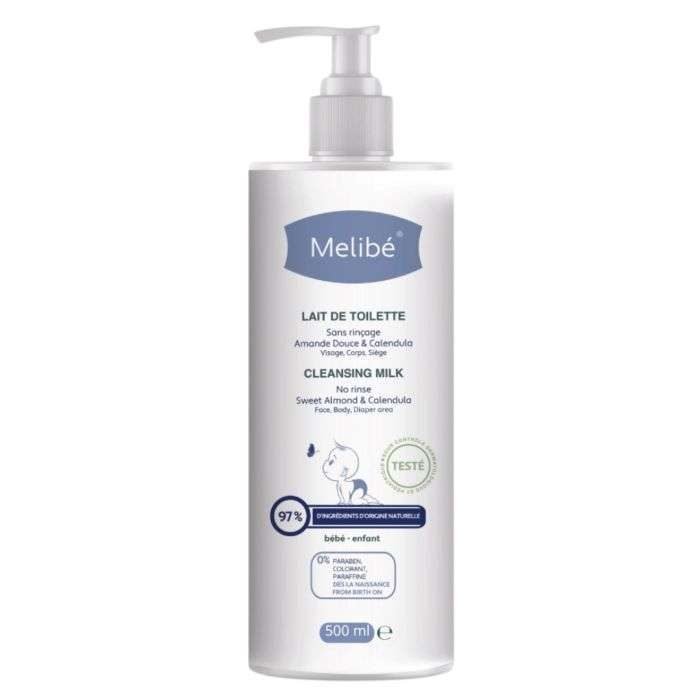 melibe-melibe-lait-de-toilette-sans-rincage-500-ml-changes-bebe.jpg MELIBE LAIT DE TOILETTE SANS RINCAGE 500 ML – Image 1