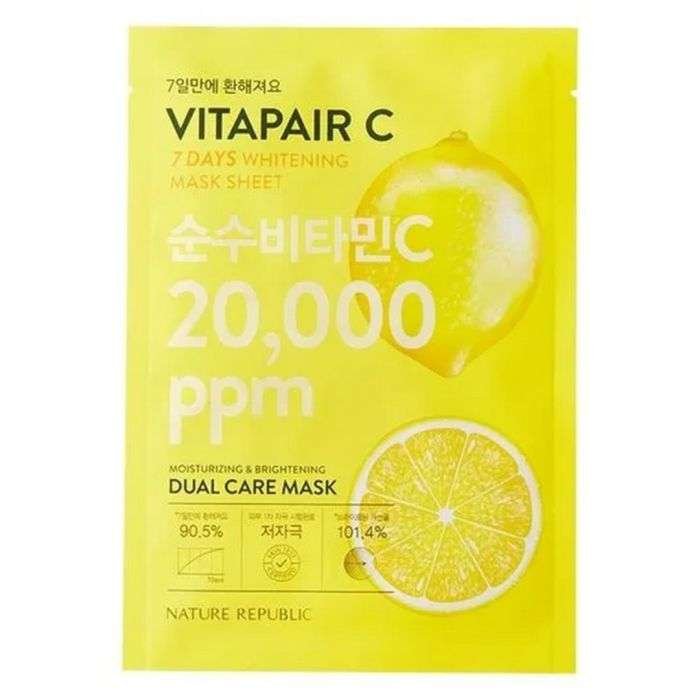 nature-republic-nature-republic-vitapair-c-masque-eclaircissant-en-7-jours-soins-eclaircissants-et-anti-pigments.jpg NATURE REPUBLIC VITAPAIR C MASQUE ECLAIRCISSANT EN 7 JOURS – Image 1