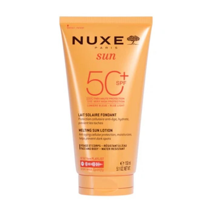 nuxe-nuxe-sun-spf50-lait-solaire-fondant-150-ml-cremes-solaires.jpg NUXE SUN SPF50+ LAIT SOLAIRE FONDANT 150 ML – Image 1