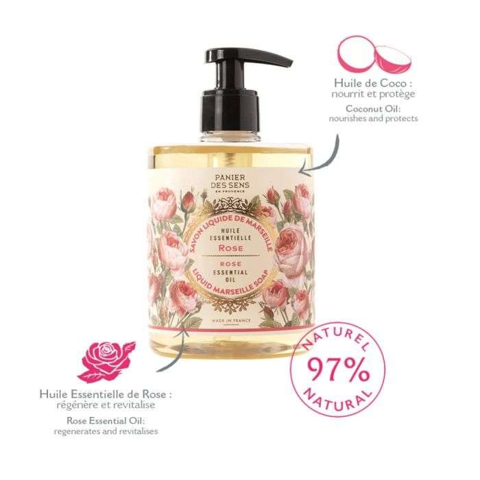 panier-des-sens-panier-des-sens-savon-liquide-de-marseille-huile-essentielle-de-rose-500-ml-savons-et-pains.jpg PANIER DES SENS SAVON LIQUIDE DE MARSEILLE HUILE ESSENTIELLE DE ROSE 500 ML – Image 1