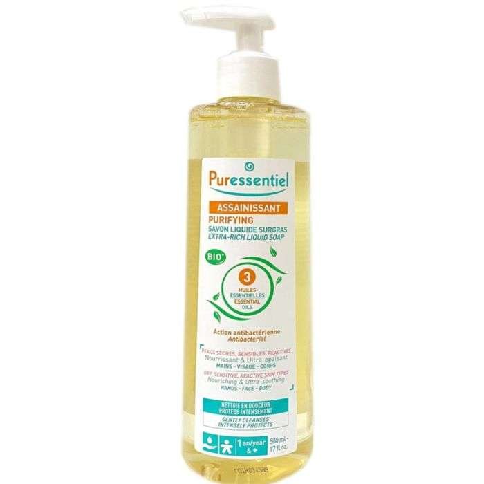 puressentiel-puressentiel-assainissant-savon-liquide-surgras-500-ml-gels-et-huiles-lavants.jpg PURESSENTIEL ASSAINISSANT SAVON LIQUIDE SURGRAS 500 ML – Image 1