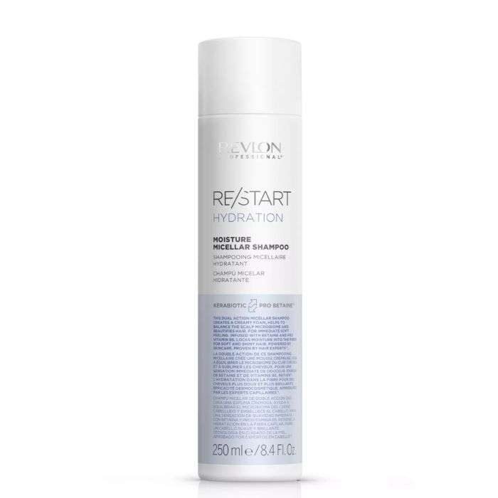 revlon-revlon-restart-hydration-shampooing-micellaire-hydratant-250-ml-shampoings-usage-frequent.jpg REVLON RESTART HYDRATION SHAMPOOING MICELLAIRE HYDRATANT 250 ML – Image 1