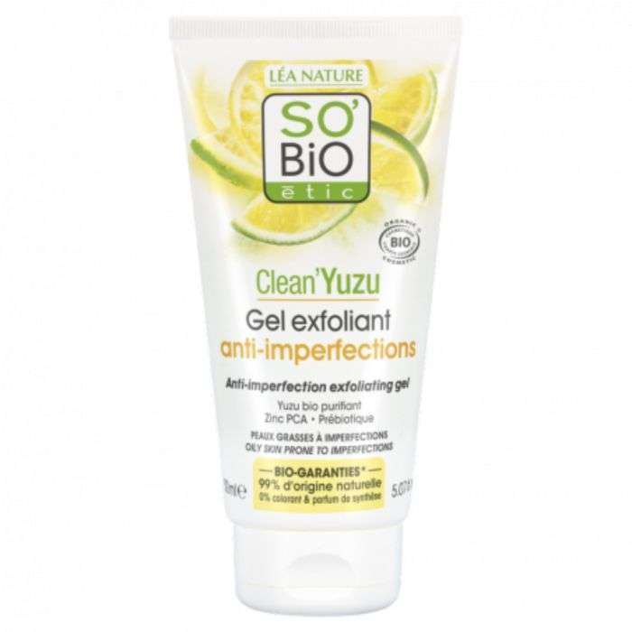 so-bio-so-bio-clean-yuzu-gel-exfoliant-gommages-visage.jpg SO BIO Clean yuzu gel exfoliant – Image 1
