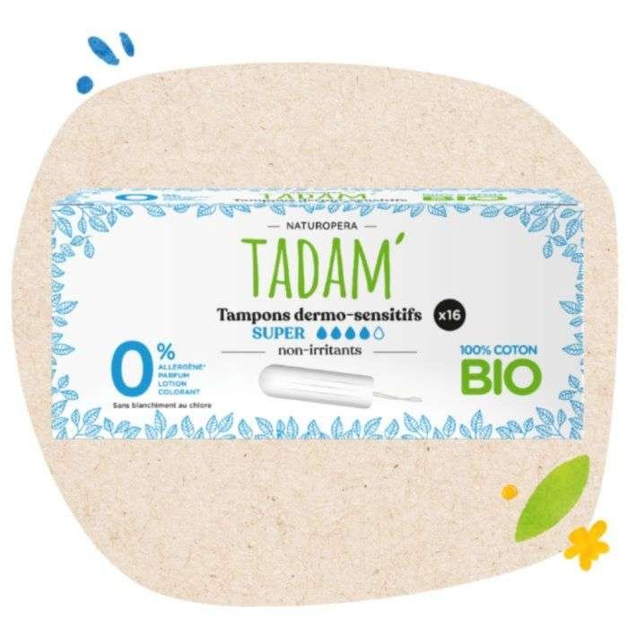 tadam-tampons-dermo-sensitifs-super-non-irritants-16.jpg TADAM TAMPONS DERMO SENSITIFS SUPER NON IRRITANTS *16 – Image 1