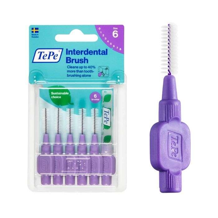 tepe-tepe-pack-de-6-brossette-interdentaire-taille-6-brossettes-interdentaires-et-fils-dentaires.jpg TEPE PACK DE 6 BROSSETTE INTERDENTAIRE TAILLE 6 – Image 1